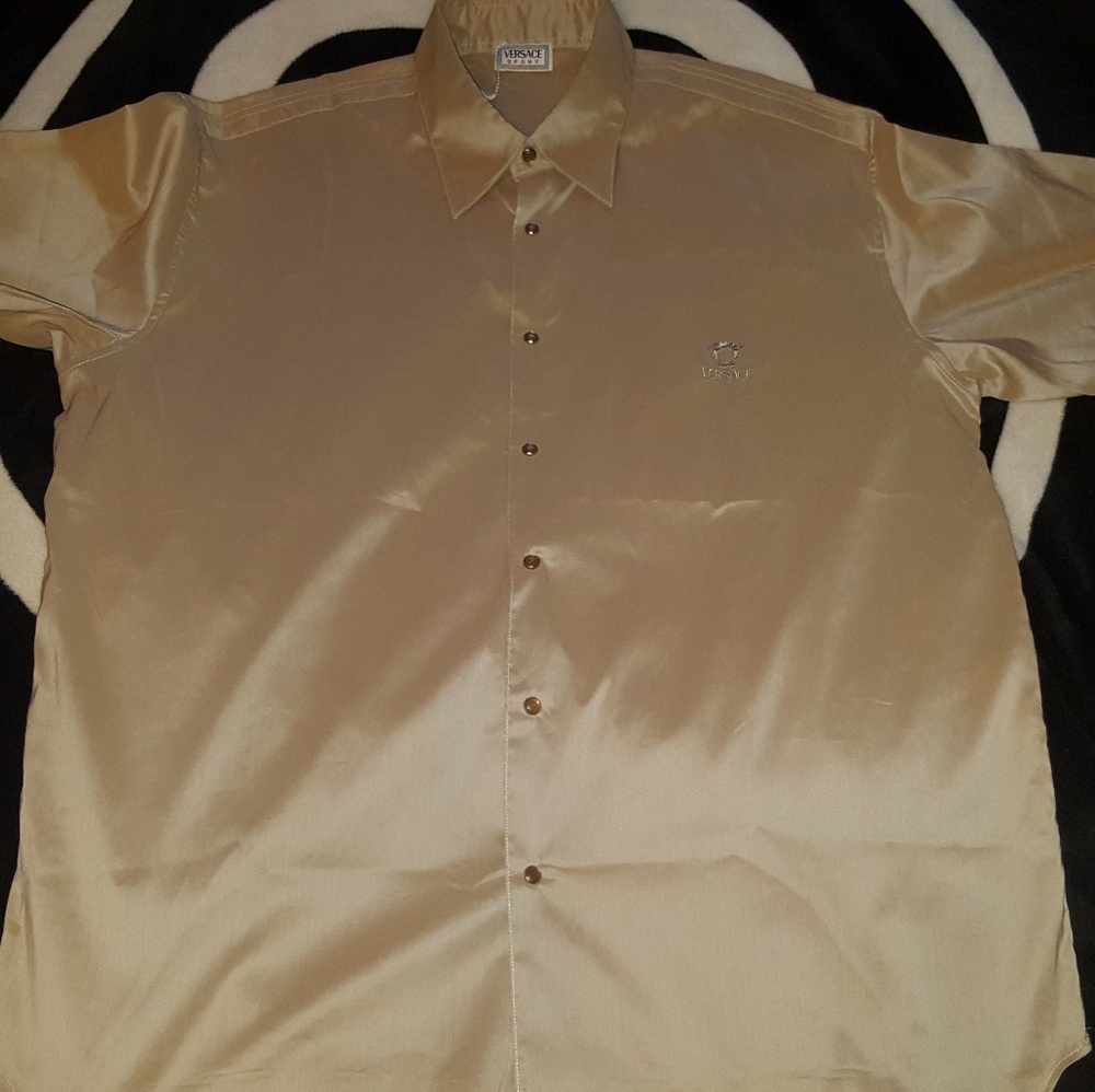 Vtg versace sports shirt sz.52